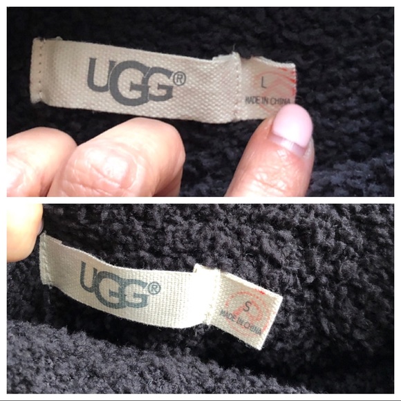 UGG Black Fluffy Cowl Neck Turtleneck Sweater Sz Small - Picture 4 of 8